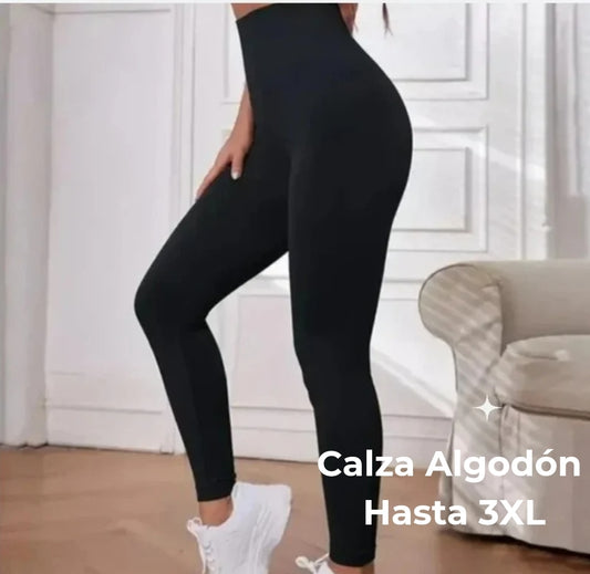 Calzas de Algodón Tiro Alto