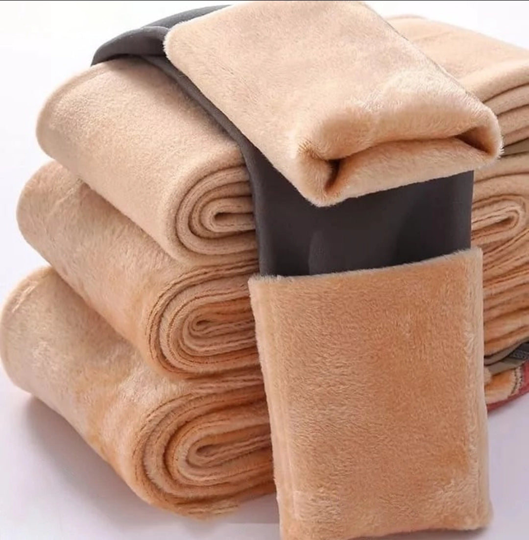 Pantys Medias Efecto Piel con Polar y Faja Reductora